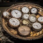 Orologio da taschino antico su un tavolo, simbolo di un ritrovamento prezioso in soffitta.